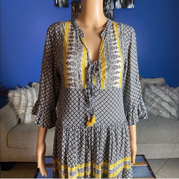 Anthropologie Beachgold Maya Tunic Peasant Dress - Picture 3 of 6